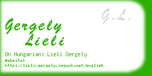 gergely lieli business card